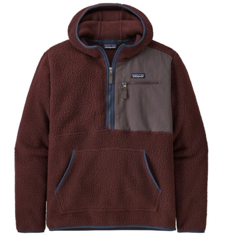 Patagonia Men's Retro Pile Fleece Pullover (Size S) - Dark Ruby
